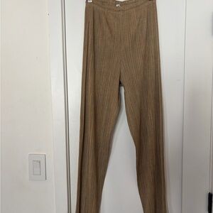 Issey Miyake Gold speckled PLEATS PLEASE pants